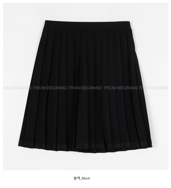 [FROM BEGINNING] Like Pleats Midi Skirt