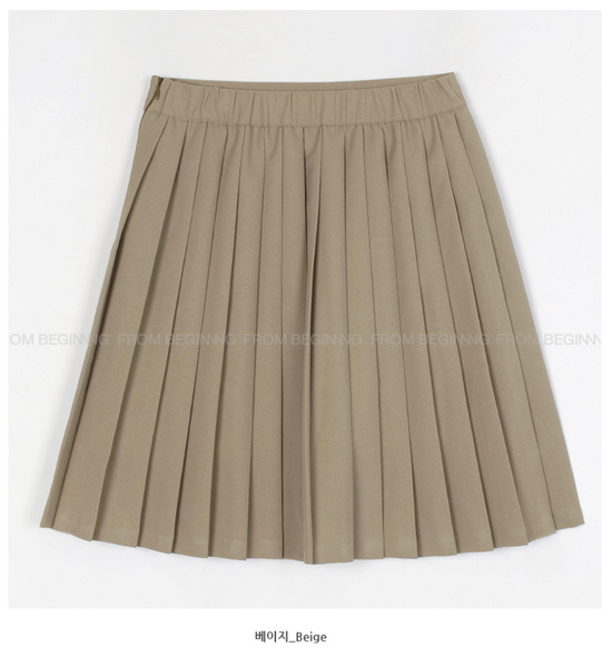 [FROM BEGINNING] Like Pleats Midi Skirt