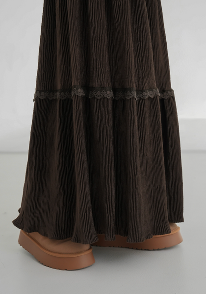 [BINARY01] Musk Corduroy Long Skirt