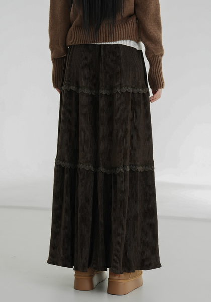 [BINARY01] Musk Corduroy Long Skirt