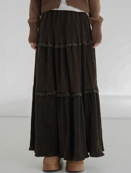 [BINARY01] Musk Corduroy Long Skirt