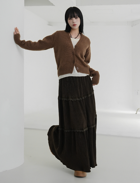 [BINARY01] Musk Corduroy Long Skirt