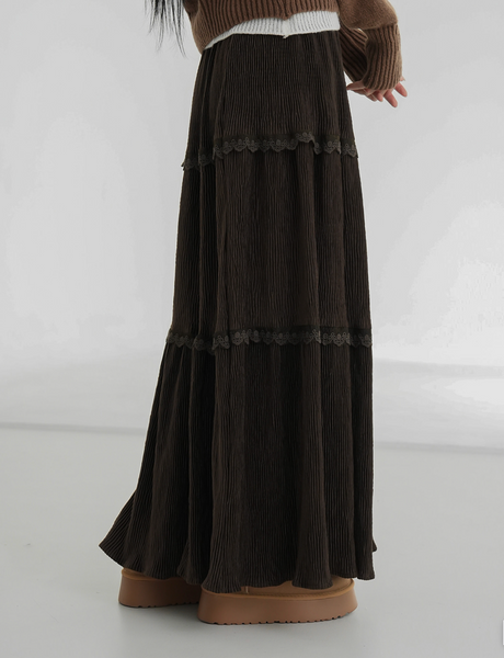 [BINARY01] Musk Corduroy Long Skirt