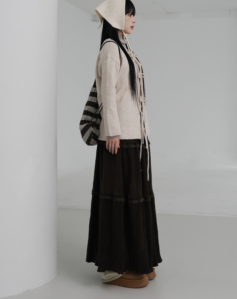 [BINARY01] Musk Corduroy Long Skirt