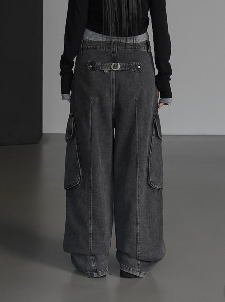 [BINARY01] [MADE] Report Bizo Cargo Denim Pants