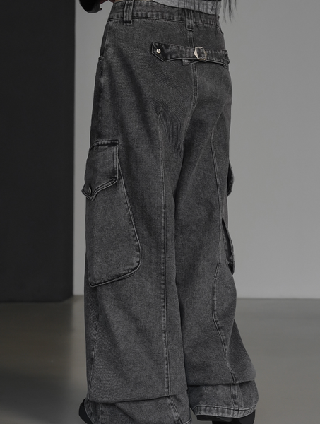 [BINARY01] [MADE] Report Bizo Cargo Denim Pants