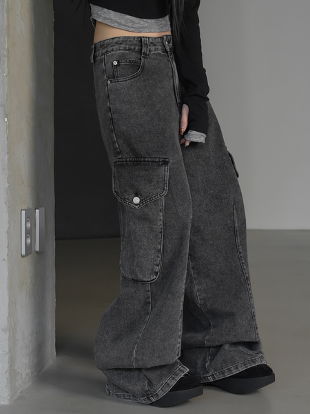 [BINARY01] [MADE] Report Bizo Cargo Denim Pants