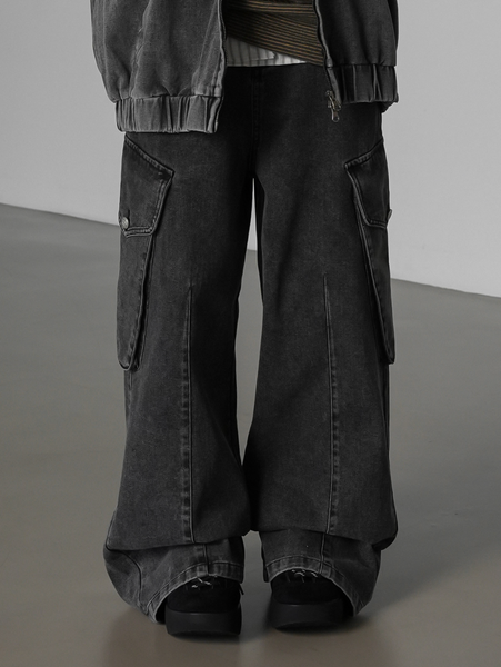 [BINARY01] [MADE] Report Bizo Cargo Denim Pants