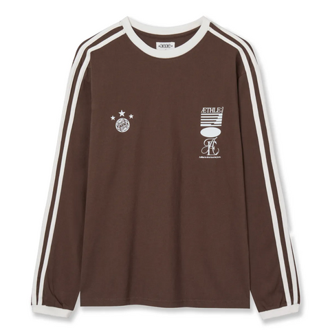 [aeae] ATHLETE STRIPE L/S [BROWN]