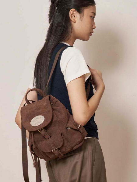 [LOTSYOU] Nostalgia Chubby Backpack Brown