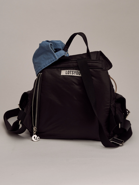 [LOTSYOU] Nostalgia chubby Backpack Black