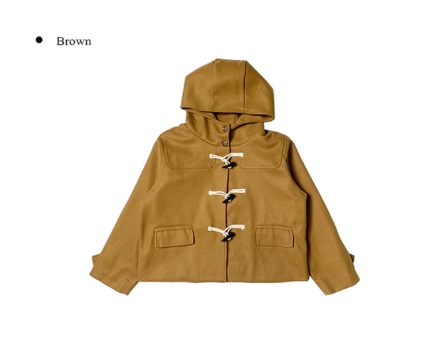 [anyonemore] Duffel Tteokbokki Hoodie Short Coat