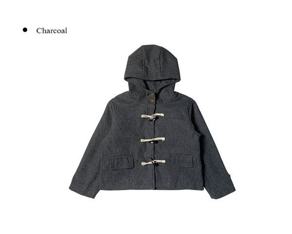 [anyonemore] Duffel Tteokbokki Hoodie Short Coat