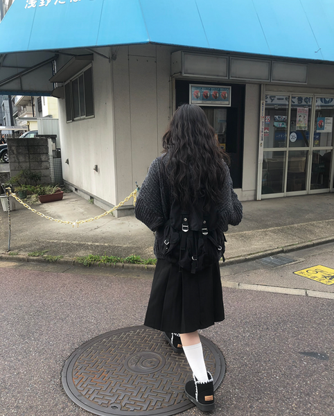 [anyonemore] Note Medi Pleats Skirt (Belt Set)