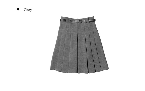 [anyonemore] Note Medi Pleats Skirt (Belt Set)