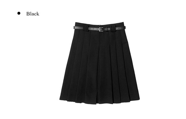 [anyonemore] Note Medi Pleats Skirt (Belt Set)