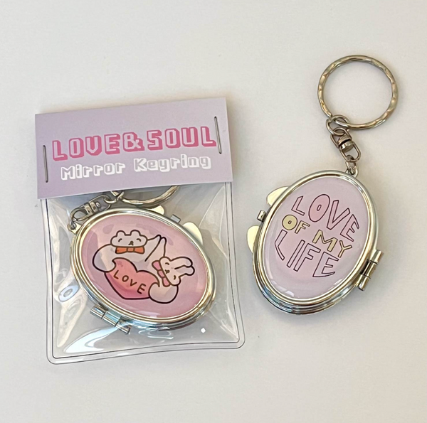 [kimdooman] Love & Soul Mirror Keyring