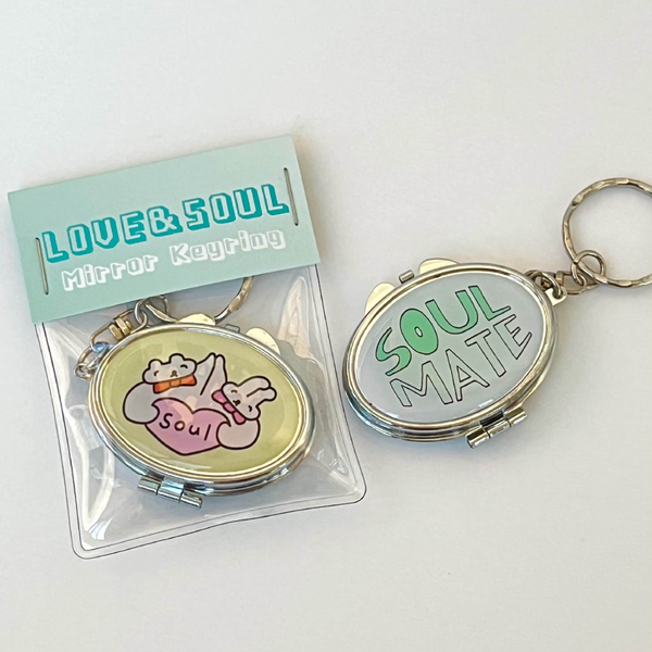 [kimdooman] Love & Soul Mirror Keyring