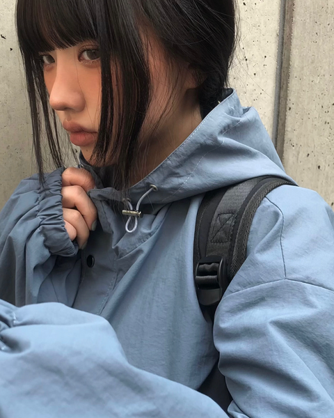 [anyonemore] Pori Nylon Hoodie Windbreaker Jacket