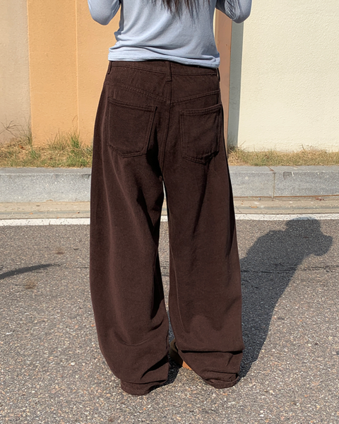 [anyonemore] Camping Wide Winter Napping Cotton Pants