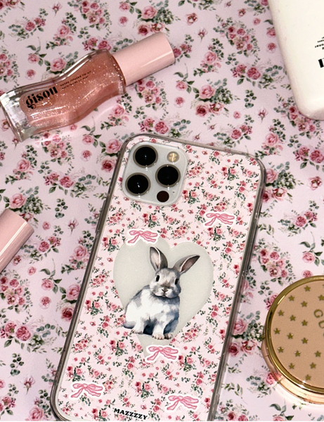 [MAZZZZY] Vintage Bunny Pattern Jelly Case