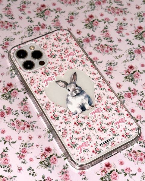 [MAZZZZY] Vintage Bunny Pattern Jelly Case