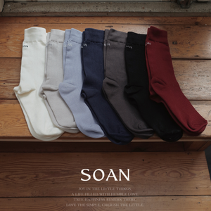 [SLOWAND] SOAN: Tight Daily Socks Logo Point