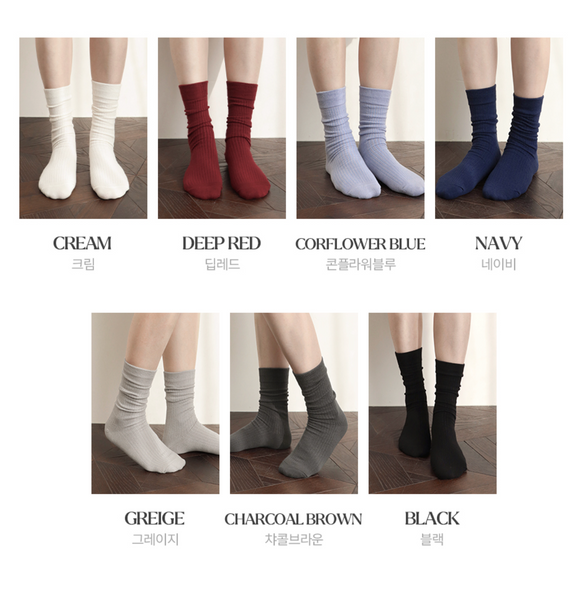 [SLOWAND] SOAN: Tight Daily Socks Logo Point