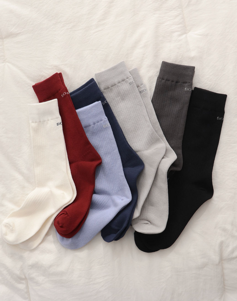 [SLOWAND] SOAN: Tight Daily Socks Logo Point