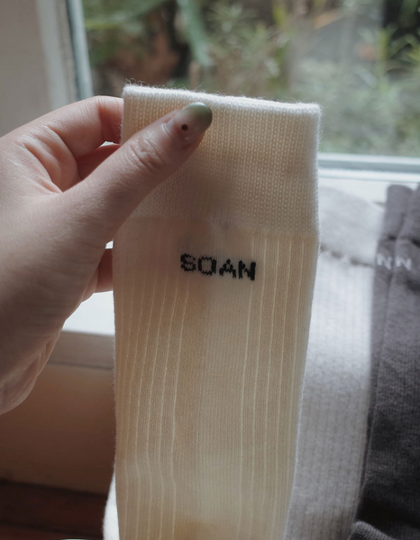 [SLOWAND] SOAN: Tight Daily Socks Logo Point