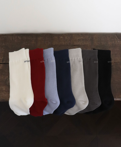 [SLOWAND] SOAN: Tight Daily Socks Logo Point