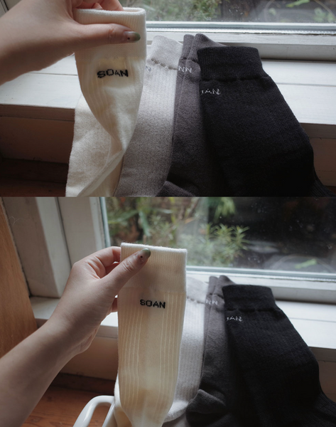 [SLOWAND] SOAN: Tight Daily Socks Logo Point