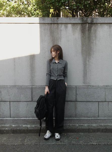 [SLOWAND] # SLOWMADE Autumn Double Stitch Washa Jogger Pants