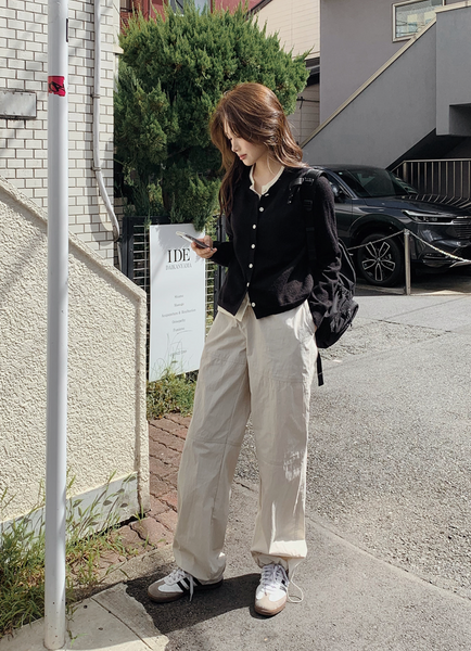 [SLOWAND] # SLOWMADE Autumn Double Stitch Washa Jogger Pants