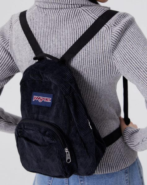 [JANSPORT] Half pint Corduroy Mini Backpack BLACK