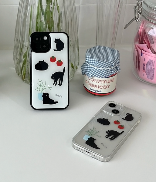 [allthesamestudio] Meow Cat Epoxy Bumper Case