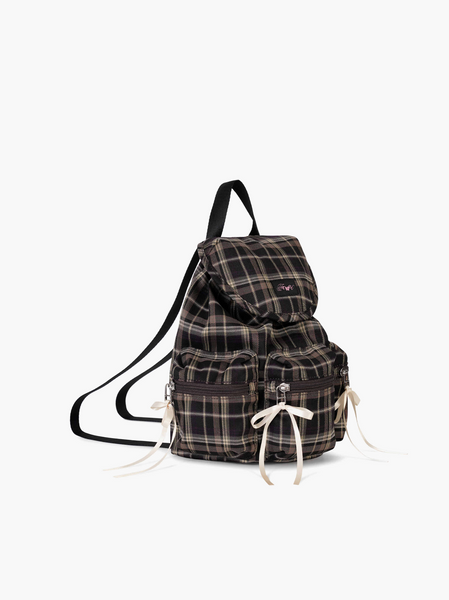 [fennec] Berry Pocket Backpack (Check Brown)