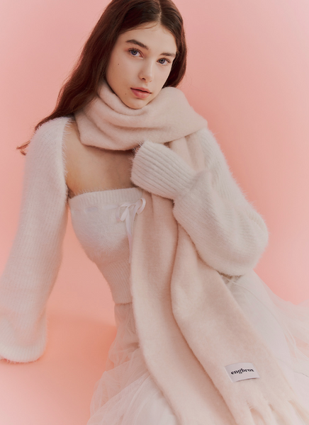 [engbrox] Cotton Candy Muffler (Pink)