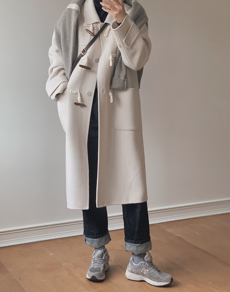 [SLOWAND] # SLOWMADE Cashmere Handmade Duffel Coat