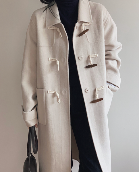 [SLOWAND] # SLOWMADE Cashmere Handmade Duffel Coat