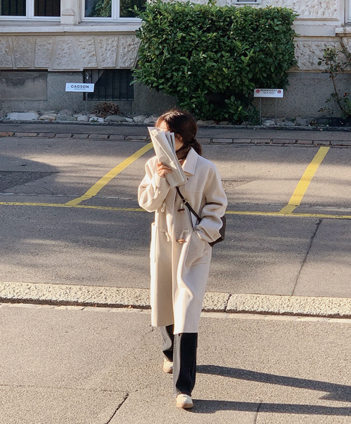 [SLOWAND] # SLOWMADE Cashmere Handmade Duffel Coat