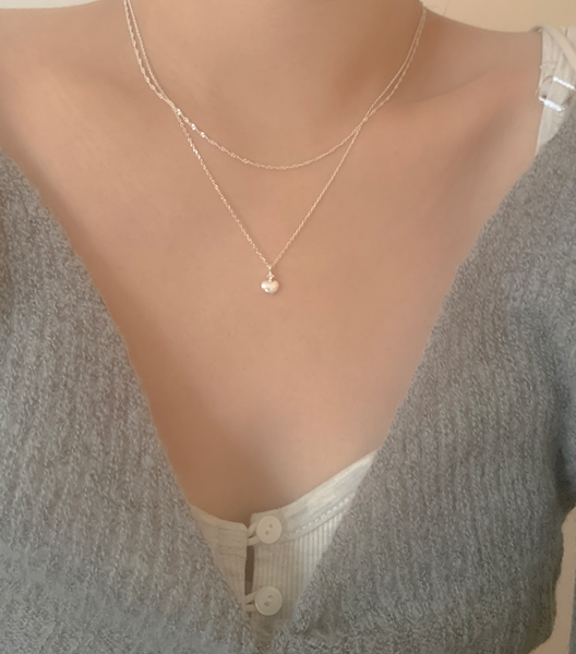 [moat] Matt Love Necklace (Silver925)