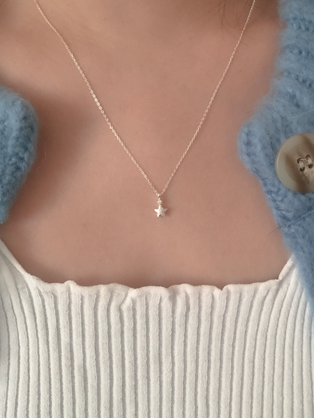 [moat] Matt Star Necklace (Silver925)