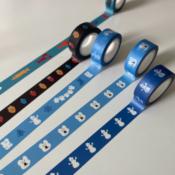 (現貨) - [Dinotaeng] Snowman Masking Tape