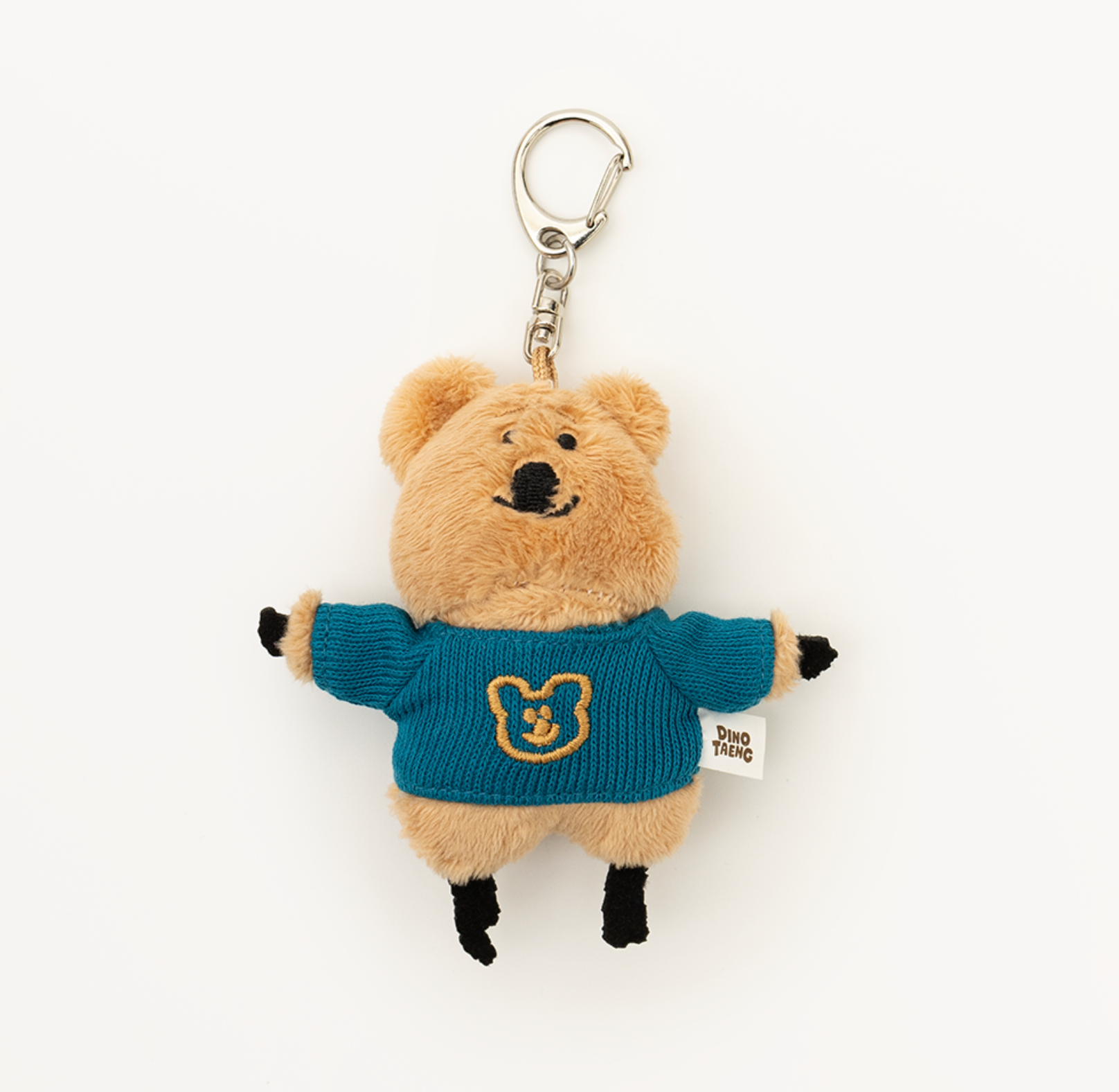 (現貨) - [Dinotaeng] Quokka in School Flat Fur Keyring - Fatty