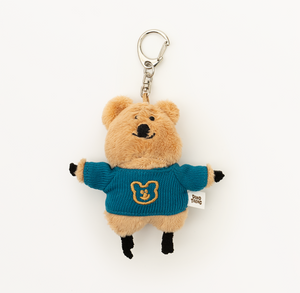 (現貨) - [Dinotaeng] Quokka in School Flat Fur Keyring - Fatty