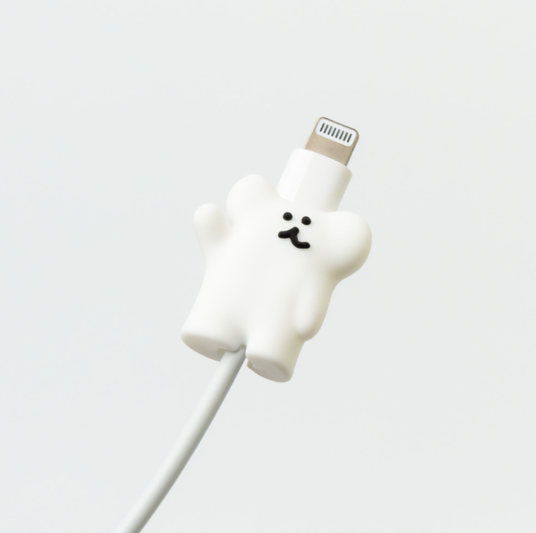 (現貨) - [Dinotaeng] Bobo Cap Cable Protector - White BOBO