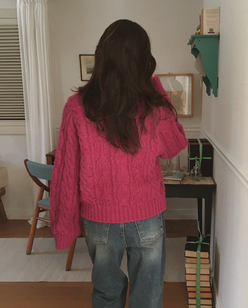 [SLOWAND] Peanut Tantan Vintage Toggle Cardigan