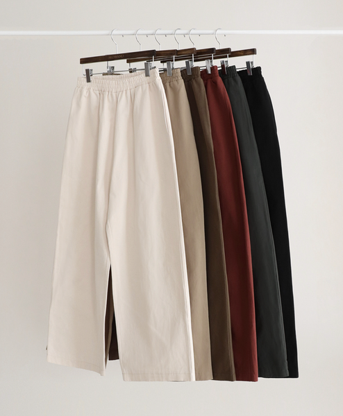 [SLOWAND] # SLOWAMDE Everyday Wide Cotton Pants