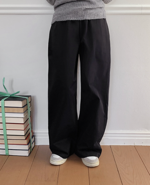 [SLOWAND] # SLOWAMDE Everyday Wide Cotton Pants